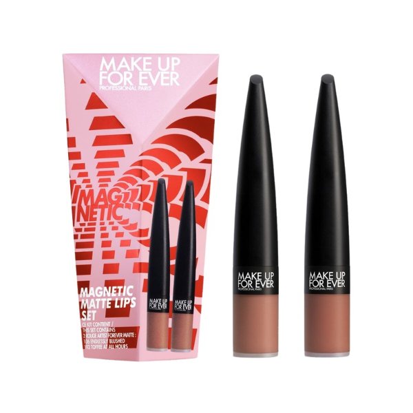 MAGNETIC MATTE LIP SET ($50 VALUE) Rouge Artist For Ever Matte Liquid Lipstick Set