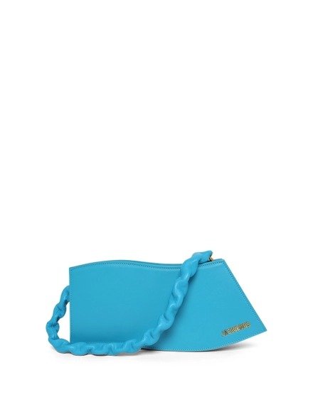 La Vague Leather Shoulder Bag Turquoise