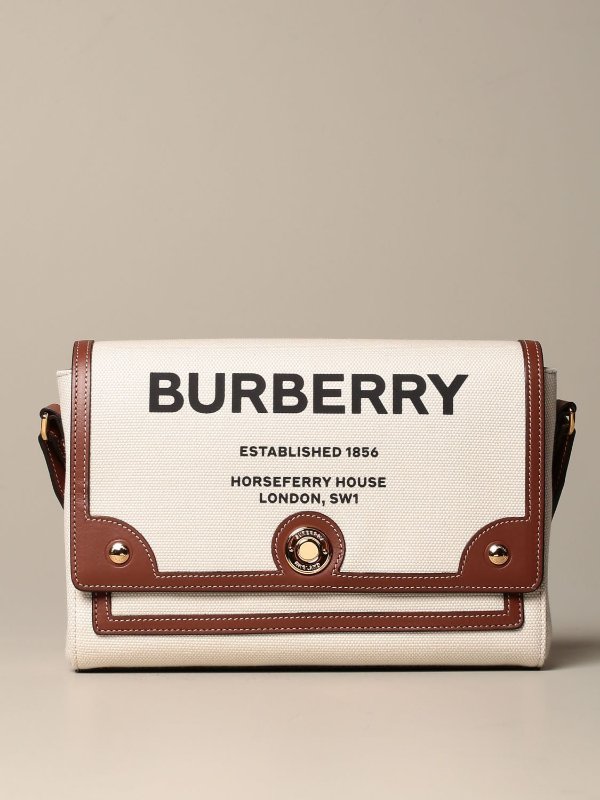Note Burberry shoulder bag in canvas with Horseferry print