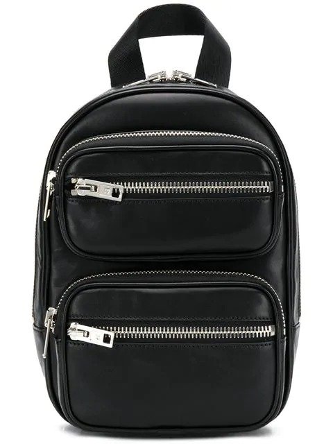 double-zipped backpack