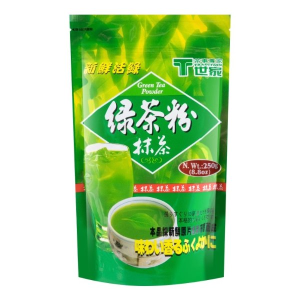 台湾世家绿茶抹茶粉250g