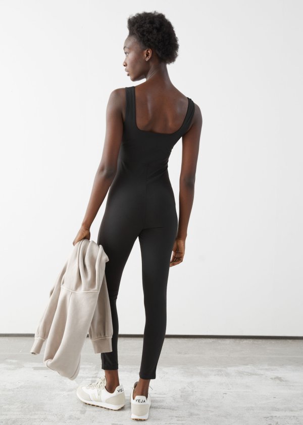 Quick-Dry Sleeveless Yoga Bodysuit