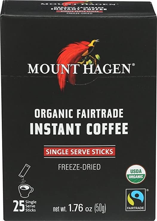 Organic Instant Regular Coffee, 25 Count Single Serve packet Net wt 1.76 oz (50g)
