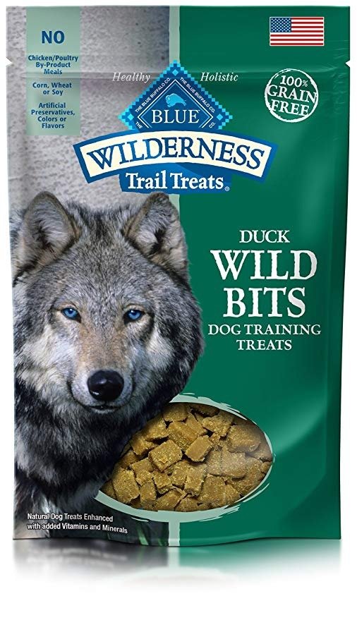 Trail Treats Wild Bits Grain Free Soft-Moist Training Dog Treats, Duck Recipe 4-oz bag