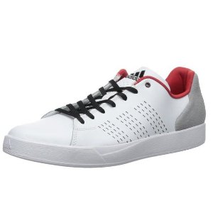 adidas Performance Men's D Rose Lakeshore Basketball Shoe  in White/Light Onix/Scarlet, size 10+