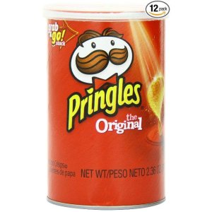 Pringles 原味薯片，2.36盎司(12罐)