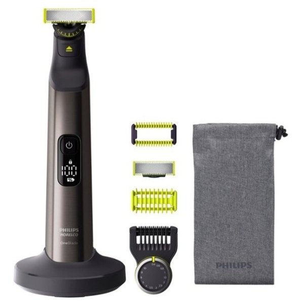 Norelco - OneBlade 360, Pro Face & Body, Hybrid Electric Trimmer and Shaver, QP6551/70