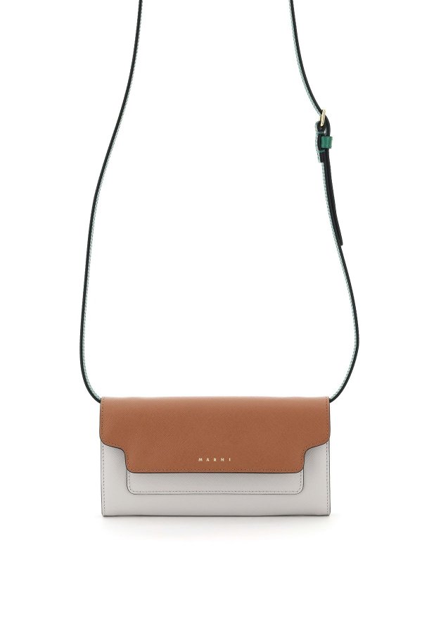 multicolor mini bag wallet with shoulder strap