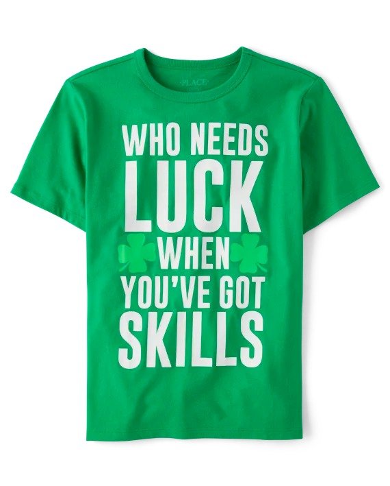 Boys Short Sleeve St. Patrick's Day Skills Graphic Tee | The Children's Place - IRELAND