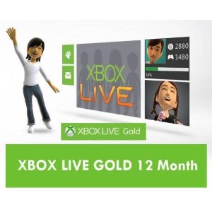 Microsoft Xbox LIVE 12 Month Gold Membership Card