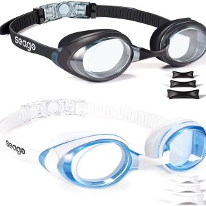 Amazon Seago Swimming Goggles 2 Pack Anti-fog Anti-UV