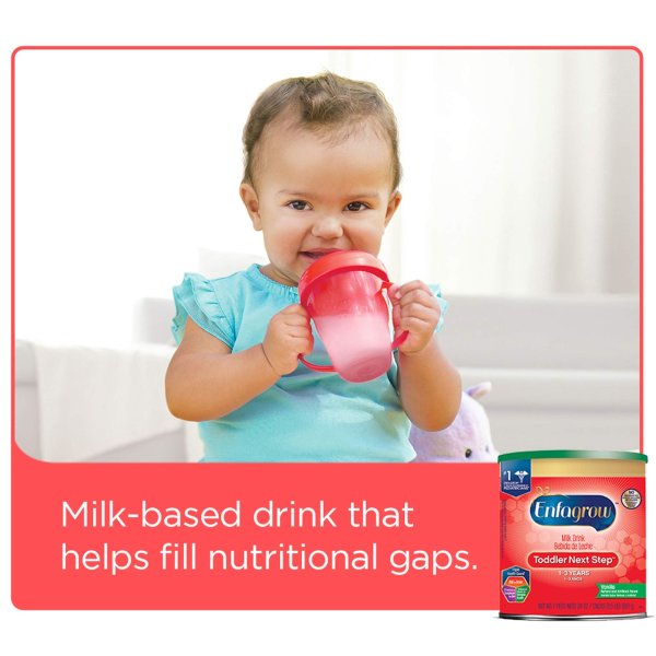 幼儿1-3岁 Next Step 配方奶粉，香草味, 24 盎司