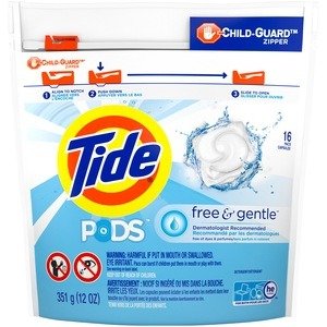 Tide PODS Free & Gentle, Liquid Laundry Detergent Pacs