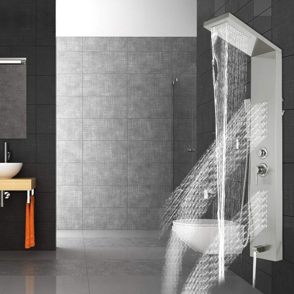 Happybuy 5 in1 Shower Panel Tower System