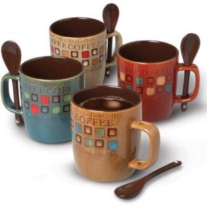 Mr. Coffee Cafe Americano 13 oz Mugs, Set of 4