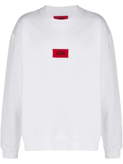 logo patch sweatshirt | 424 | Eraldo.com