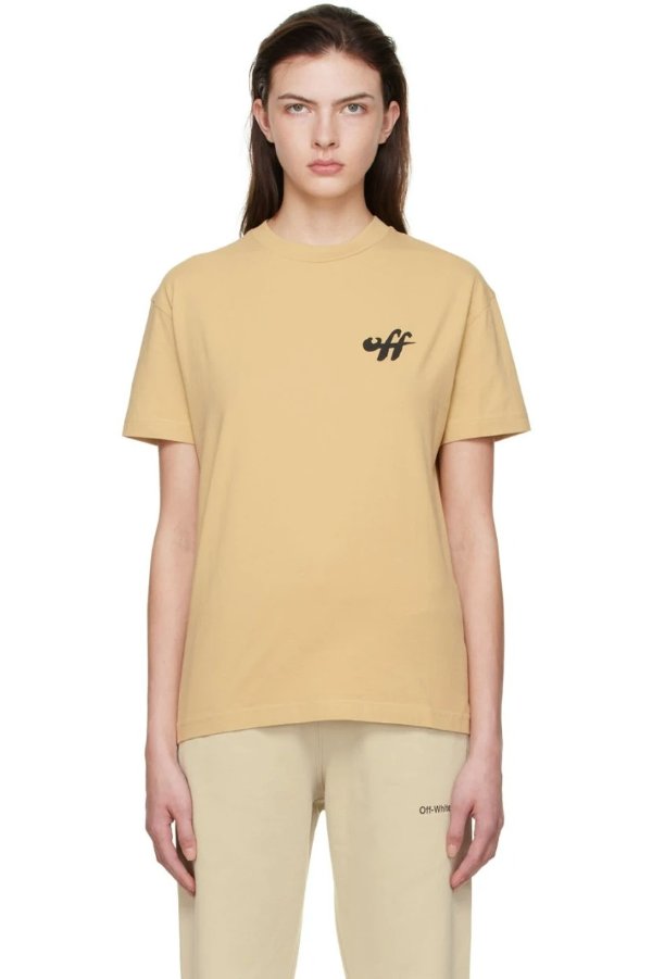 黄褐色 Zebra Arrow T 恤