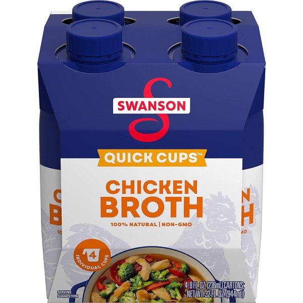 Swanson 原味鸡汤 8oz 4盒