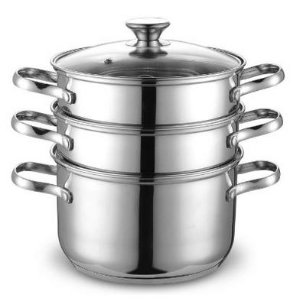 Cook N Home NC-00313 Double Boiler and Steamer Set