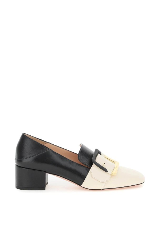 janelle two-tone leather loafers