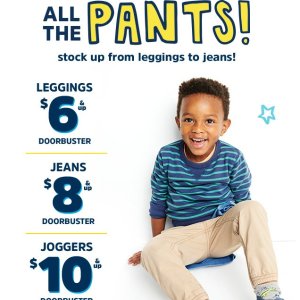 Stock Up from Leggings to Jeans Doorbuster Sale @ OshKosh BGosh