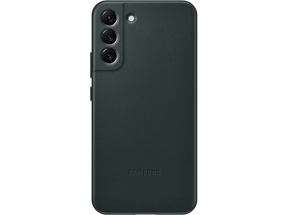 Galaxy S22 PLUS Leather Cover, Protective Phone Case, Camera Lens Protection, Shockproof, Premium, Elegant, Slim Design, US Version