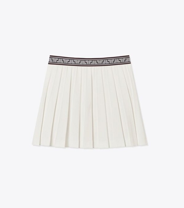 Tech Twill Geo-T Pleated Skirt