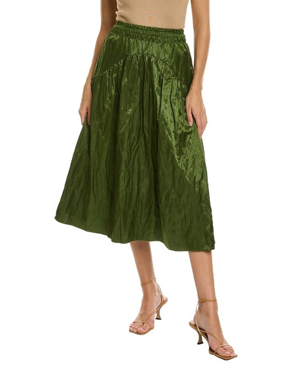 墨绿色半身裙