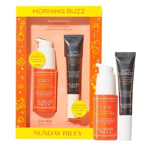 Sunday Riley Morning Buzz Brightening Serum + Eye Cream Duo