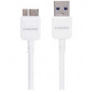 Samsung Galaxy Note 3 白色充电数据线USB 3.0