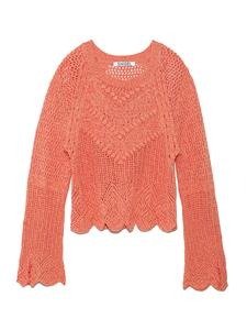 Crochet Like Knit Pullover (SWNT191094)