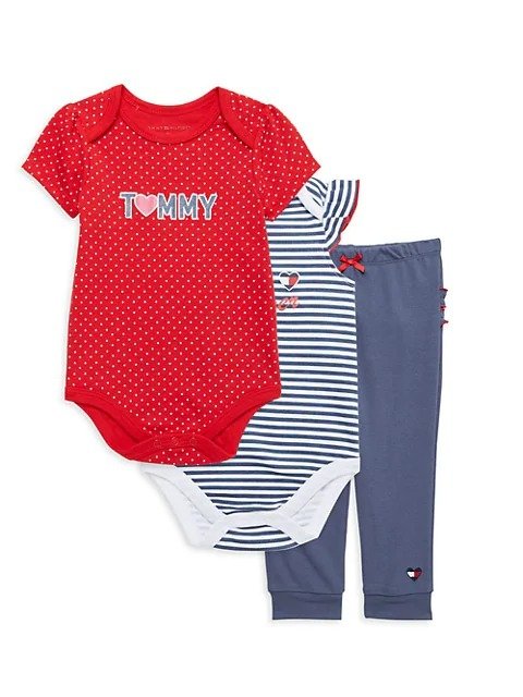 Baby Boy's Logo Bodysuits & Joggers 3-Piece Set