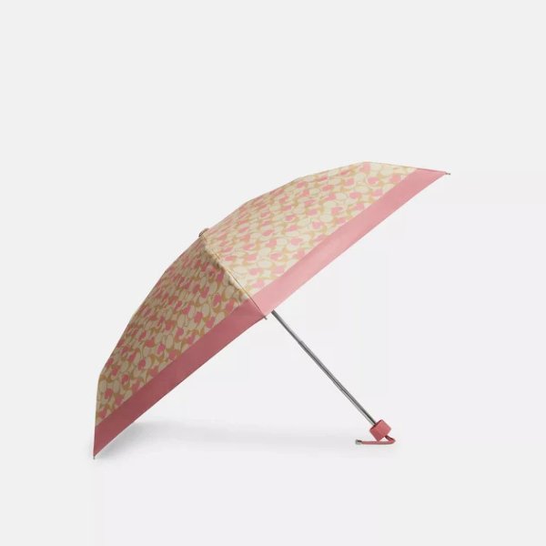 mini umbrella in signature heart print