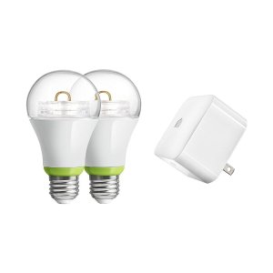 GE Link Starter Kit, PLINK-SKIT, Wireless, 2 GE Link A19 Light Bulbs