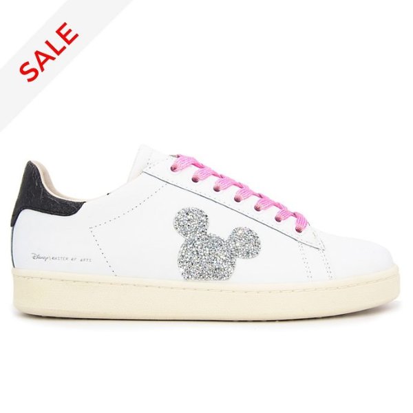 Master of Arts Mickey Mouse White and Black Trainers for Adults
