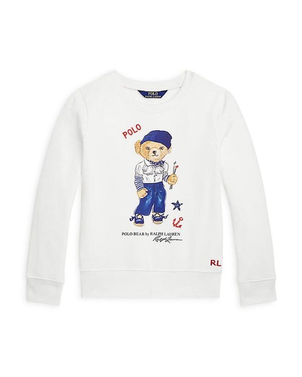 Girls' Polo Bear Fleece Sweatshirt - Little Kid, Big Kid