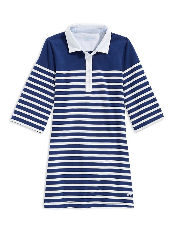 Little Girl's & Girl's Striped Rugby Dress