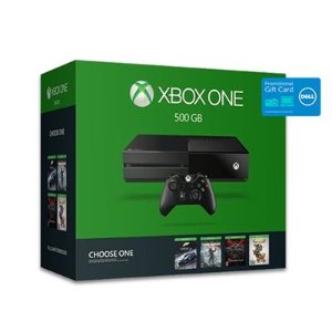 Xbox One 500GB 主机+ 游戏四选一 + BDA 充电底座 + $100 Dell Gift Card