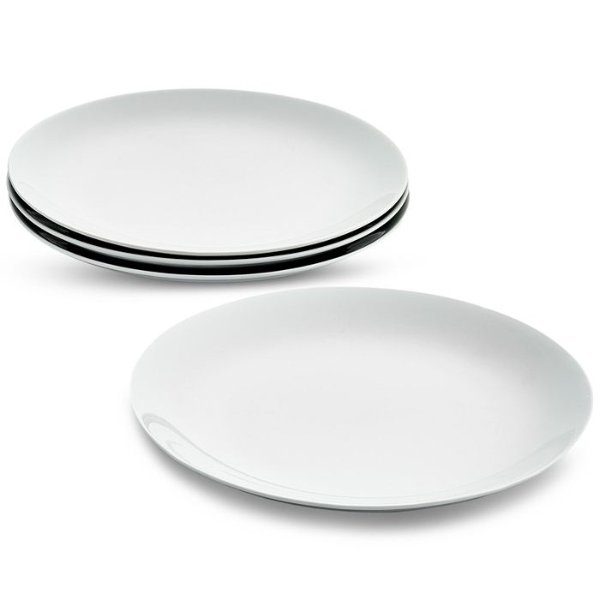 Basics Coupe Dinner Plates, Set of 4, Created for Macy's