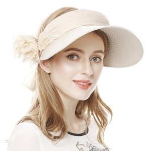 Lovful UPF 50+ Womens Foldable Wide Large Big Brim Beach Hat Cap Summer Sun Hat