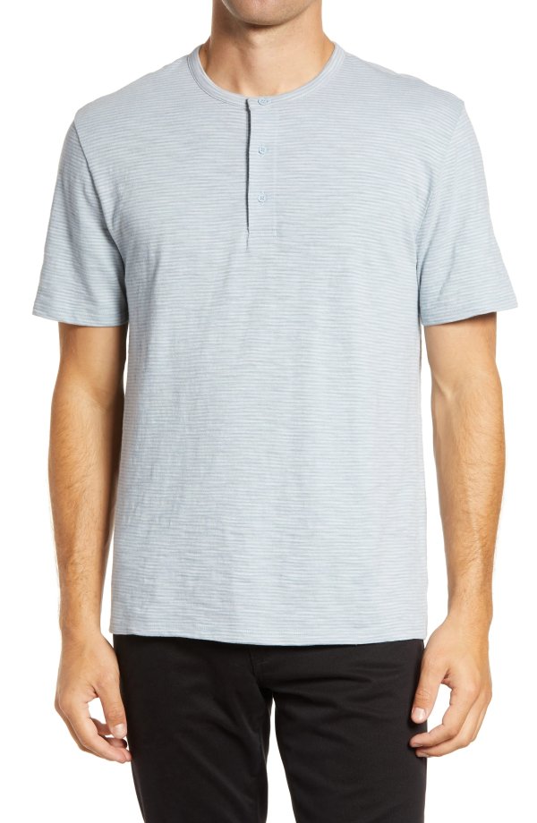 Pinstripe Men's Henley T-Shirt