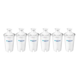 Brita 35557 Replacement Filters for Pitchers and Dispensers, 6 Count