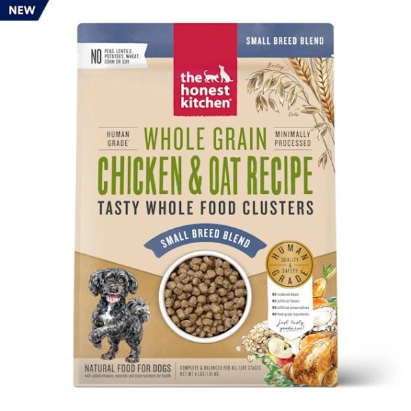 Whole Food Clusters Small Breed Whole Grain Chicken & Oat Recipe Dry Dog Food, 4 lbs. | Petco