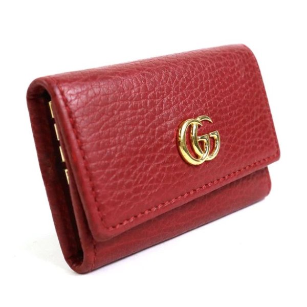 gg marmont leather wallet (pre-owned)