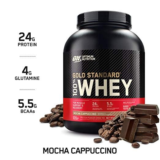 Gold Standard 100% Whey Protein Powder, Mocha Cappuccino, 5 Pound (Packaging May Vary)
