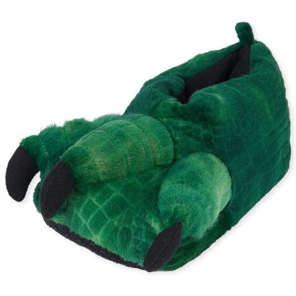 Toddler Boys Dino Faux Fur Slippers