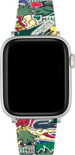 Striping Silicone Apple Watch® Watchband