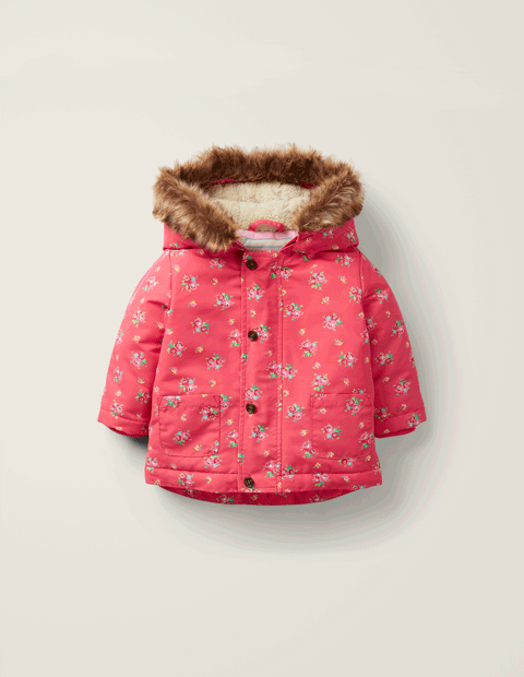 3-In-1 Cosy Jacket - Multi Vintage Posey Pink | Boden US