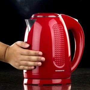 Ovente Electric Hot Water Kettle 1.7 Liter BPA-Free with Double Walled Stainless Steel