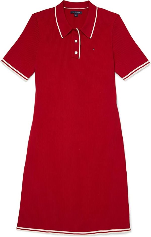 Hilfiger Women's Adaptive Polo Dress with Magnetic Buttons